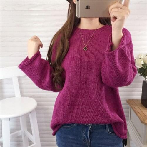 2017 Autumn And Winter New Womens Sweater Loose Large Sleeves Curling Hood Sweater Women