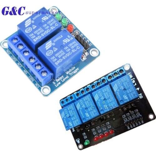 2 4 Channel 12V Relay Module Board Shield with Optocoupler Support High and Low Level Trigger for Arduino diy electronics