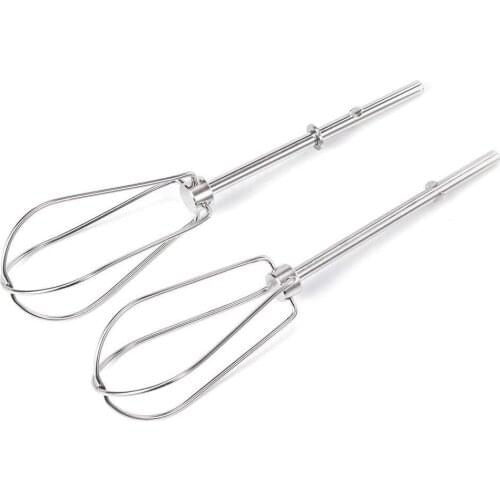 2pcs Stainless Steel Mixing Rods Blender Head Eggs Cream Flour Cake Stirrer For KHM2B W10490648 KHM926 Hand Mixer Beaters