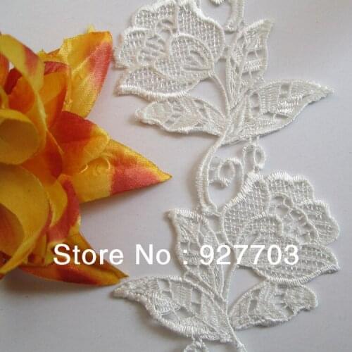 3 yds Charming Venise Lace Off White Fabric Polyester Sewing Trim Craft