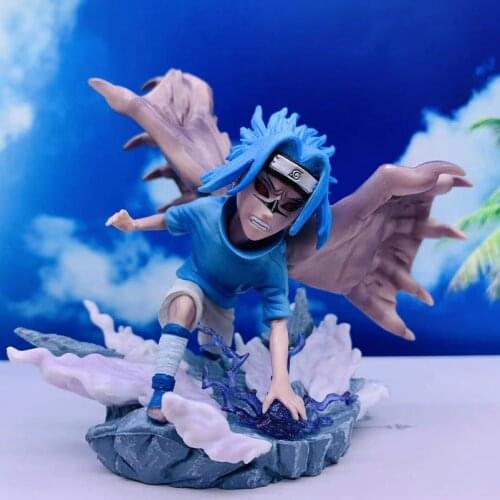 Anime Naruto GK QVersion Cursed Chidori San Diego Uchiha Sasuke Action Doll Toy Decoration Model Childrens Gift Collection 11CM