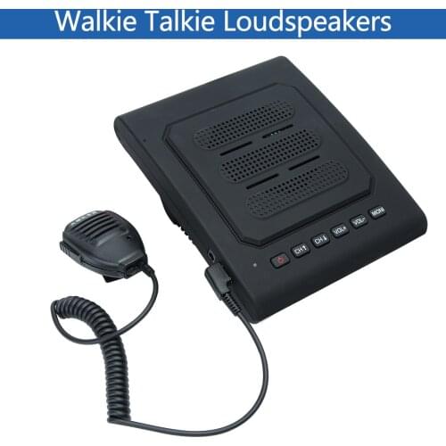 Black Two Way Wireless Intercom Loudspeaker Walkie Talkie Wireless Speakers Sound Amplifier Radio for Restaurant School