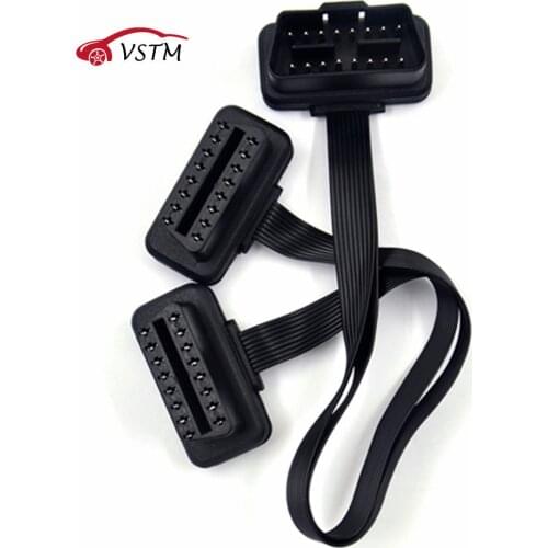 2018 ODB OBD2 Cable 16 Pin 1 Male To 16 Pin 2 Female OBD II OBD2 Connector OBD2 1-2 Extension Diagnostic Cable