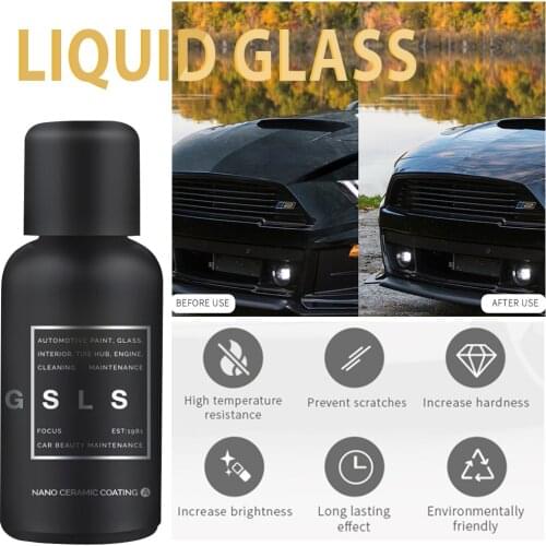 30ml Car Nano Paint Protect Crystallized Coating 9H Car Ceramic Nano-Coated Liquid Glass Ceramic Coat Auto Paint Care