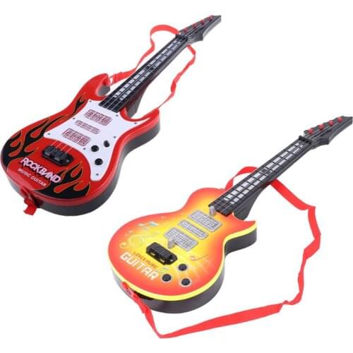 C5AF Music Electric Guitar 4 Strings Musical Instrument Educational Toy Kids Toy Gift