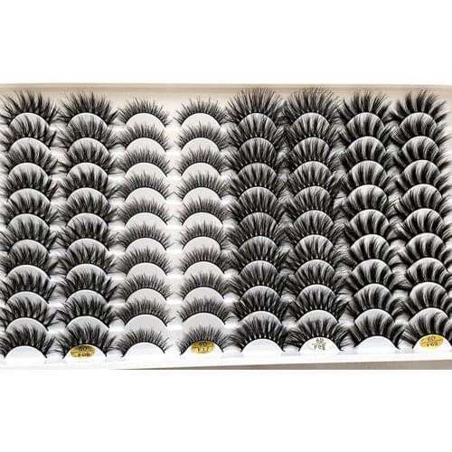 NEW 40 Pairs Natural False Eyelashes Fake Lashes Long Makeup 3d Mink Lashes Extension Eyelash Mink Eyelashes for Beauty