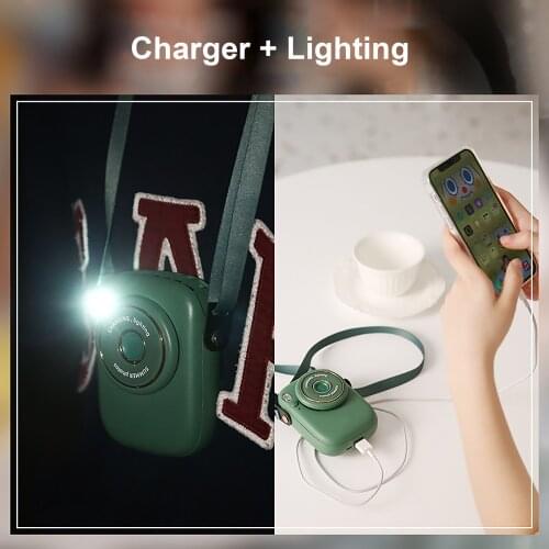 Portable Neck Hanging Fan USB Rechargeable Mini Hands-free Air Cooler Summer Outdoor Travel Radiator Personal Leafless Cooler