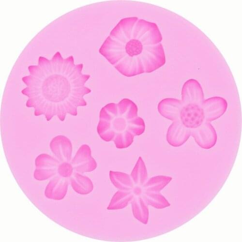 3D Silicone Candle Molds Peony Flower Clay Soap Mold Fondant Chocolate Cake Baking Moulds Cake Decorating Tools