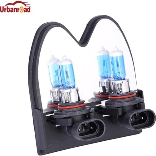 Urbanroad 2pcs Headlight 9006 HB4 Head Light Halogen Car bulb lamp Super White 12V 55W 6000K Parking for ford Car Styling