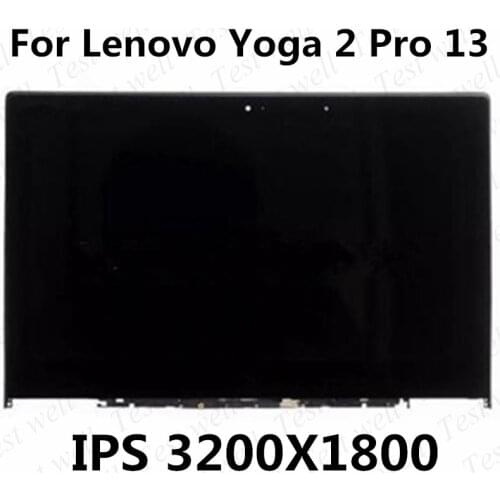For Lenovo IdeaPad Yoga 2 Pro 13 20266 LTN133YL01 LCD Display Panel Touch Screen Glass Monitor Digitizer Assembly with Frame
