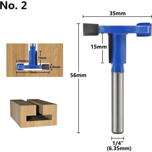 1pc 1/4 shank shank (6.35mm) shank notch cutter router bits carbide groove router bit wood milling cutter