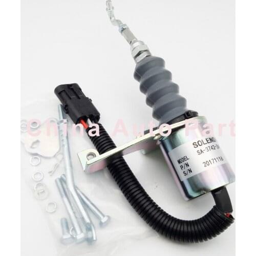 New Fuel Stop Shutdown Shut Off Solenoid SA-3742-24 24V