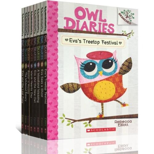 10 Books/Set Owl Diaries Baxter Is Missing Original English Reading Childrens Books