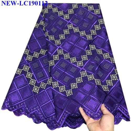 2019 Latest Style African Lace 2019 Swiss Cotton Dry Lace Fabric High Quality Swiss Voile Lace Material With Stones For Women