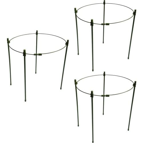 3pcs Garden Plant Support Ring Telescopic Flower Stand Crab Claw Stand Adjustable Size Flower Stand Four-legged Orchid Stand