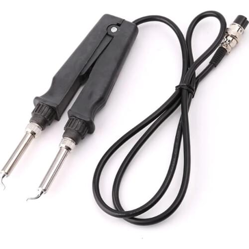 902 ESD SMD Double Soldering Iron Tweezer Handle Clip Heating Plier Soldering Station Accessories