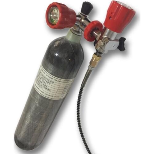 AC102101 Acecare 4500Psi 2L PCP Paintball Carbon Fiber Cylinder Airsoft Air Gun Air Rifle Tank With Air Valve & Fillling Station