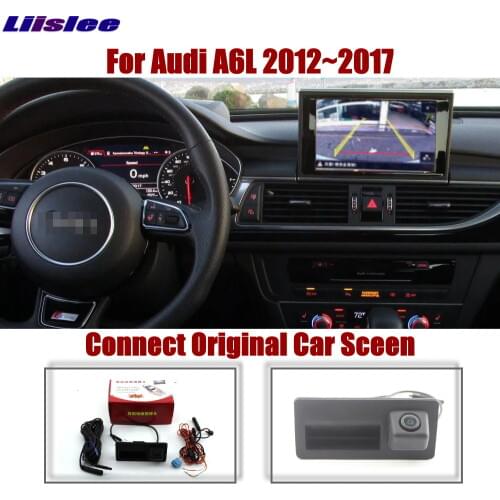 AUTO CAM For Audi A6/A6L 2012 2013 2014 2015 2016 2017 Original Screen Upgrade Trajectory Image Parking Rear Camera Trunk Handle
