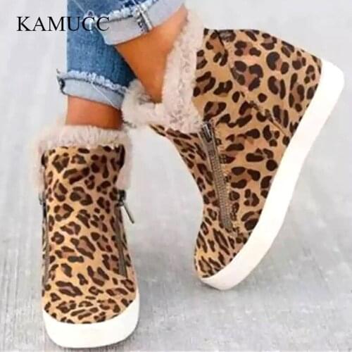 Women Snow Boots Winter Ankle Boots for Women Winter Shoes Female Zipper Boots Botas Mujer Warm Plush Shoes Woman Plus Size
