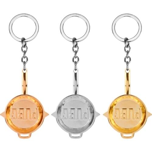 MQCHUN Jewelry Game PUBG Keychain Playerrunknowns Battergrounds Mask Jewelry Mini Pans Keychain Llavero Chaveiro for Women Men