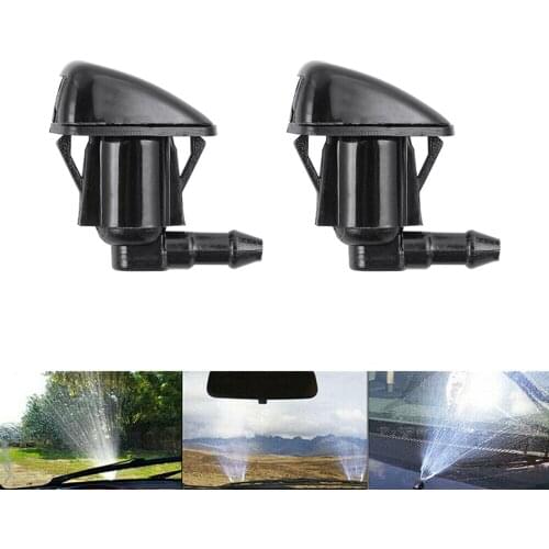 2PCS Car Front Windshield Wiper Washer Nozzle OEM 85381-0K010 For 2004-2015 TOYOTA HILUX