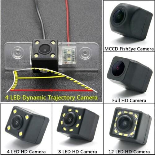HD Dynamic Trajectory Tracks Rear View Camera for Skoda Octavia 2008-2013 MK1 MK2 II Octavia 5 Octavia A5 Laura Car Monitor