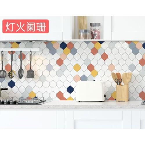 Kitchen Wallpaper Aluminum Coating Waterproof Modern Living Room Furniture Desktop Vinyl Self-adhesive Paper Home Decoration