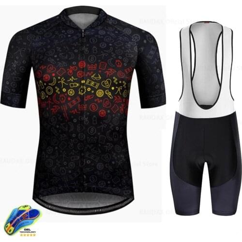 Raudax Cycling Clothing Bike Clothing Breathable Anti-UV Bicycle Wear/Short Sleeve Cycling Jersey Sets Ropa Ciclismo Maillot