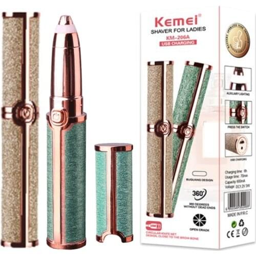 Original rechargeable electric eyebrow epilator women pen trimmer facial shaver nose ear female hair removal eyebrow shaper