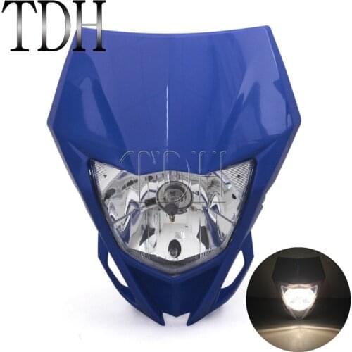 Supermoto Motorcycle Head Lamp Dirt Bike Enduro Headlight Fairing For Yamaha WR250F WR450F 2012-16 Suzuki Kawasaki KX450F KX250