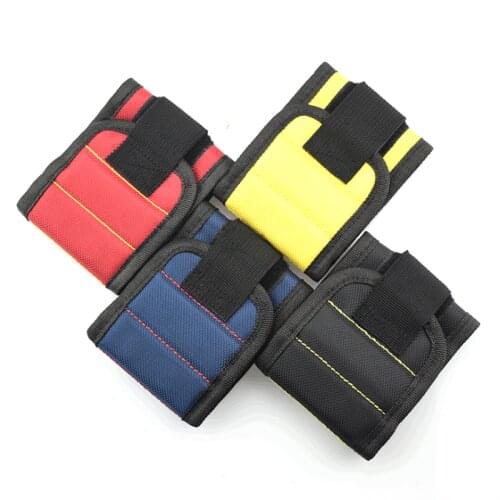 Polyester Magnetic wrist Strap Strong Magnet Portable Electrician Tool Bag Screw Drill Bracket Repair Tool Strap