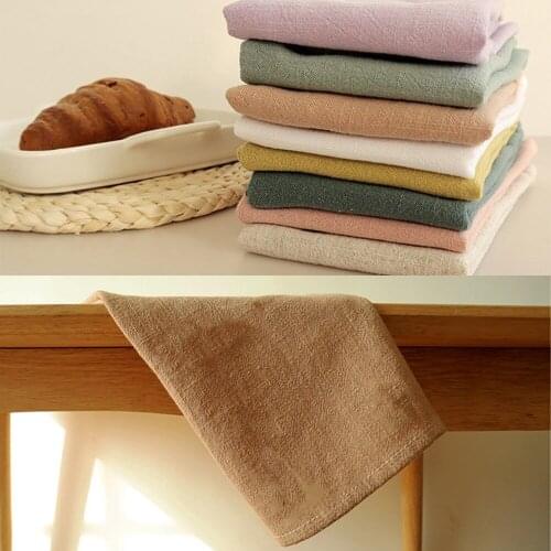 Plain Cotton Linen Cloth Art Home Kitchen Wedding Napkin Placemat Tea Towel Kitchen Towel Doily Kitchen Accessories Home Decor