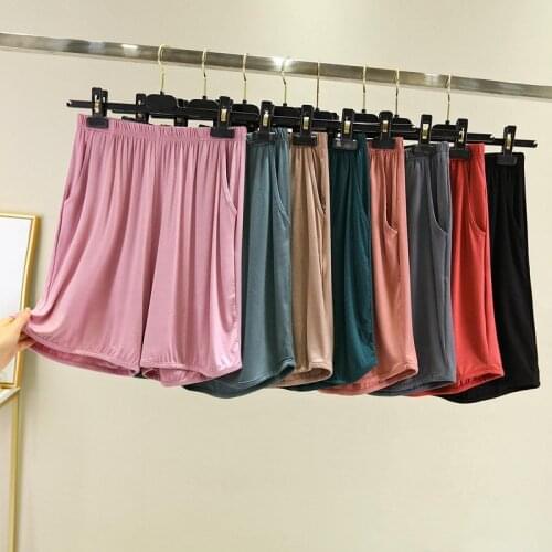 Sports Shorts Women Summer 2021 New Candy Color Anti Emptied Skinny Casual Lady Elastic Waist Home Short Pants Y609