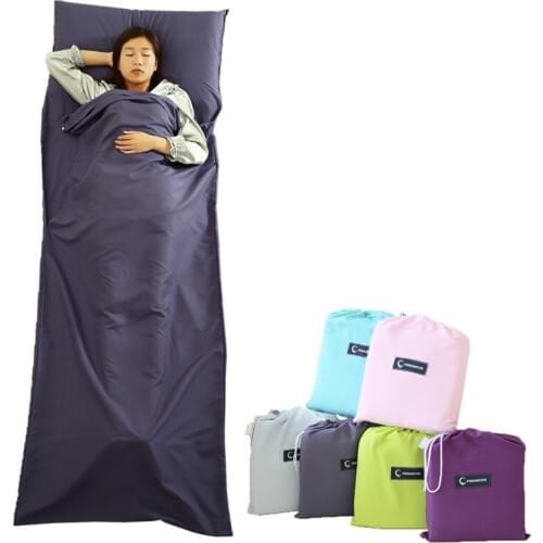 Ultralight Outdoor Sleeping Bag Liner Polyester Pongee Portable Single Sleeping Bags Camping Travel Sleeping Bag 210*75cm