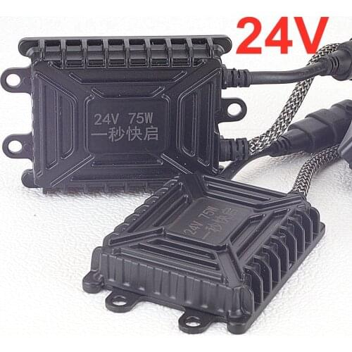 High quality AC 24V 75W fast bright hid ballast for truck vans boat bus xenon light use