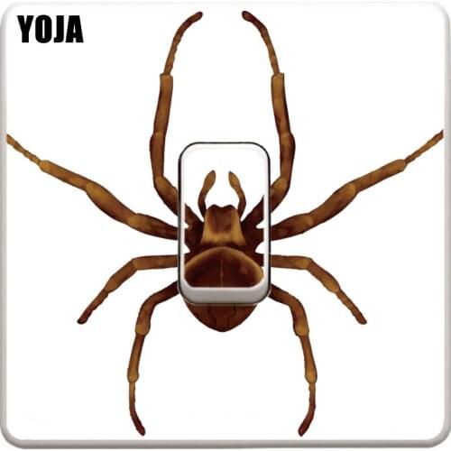 YOJA Interesting Spider Wall Sticker PVC Home Decor Switch Decal 12ss0102