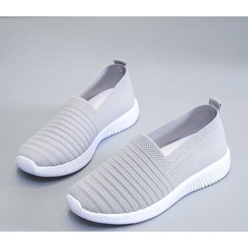 Womens Breathable Casual Shoes Sneaker Women Mesh Vulcanized Females Flats Shoes Zapatillas De Deporte Para Mujer