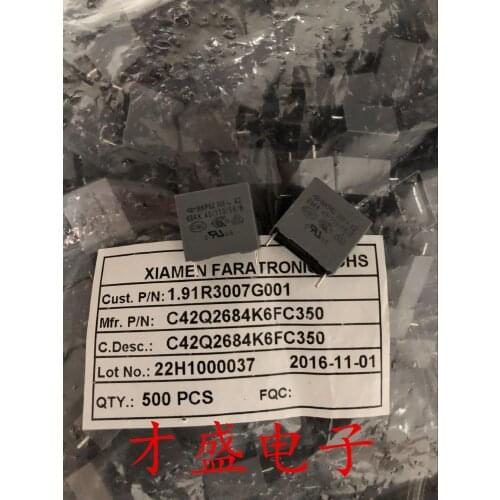 10PCS MKP62 X2 275VAC 305VAC 684K 0.68UF P15MM