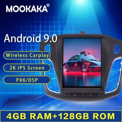 128GB For FORD FOCUS Android Radio 2012 - 2017 Car Multimedia Autoradio Player Head Unit Cassette Recorder GPS Navigation Stereo