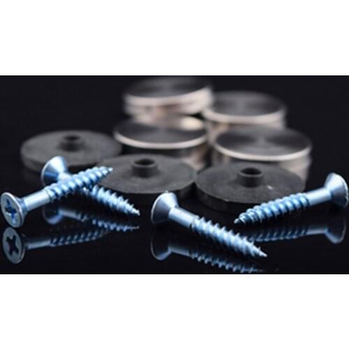 201 Stainless Steel 16mm Diameter Decorative Screw Mirror Screw Caps for Glass DHL Free Shipping 1000Pcs/lot