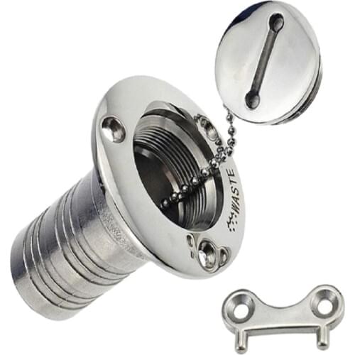 50mm Marine Boat Waste Tank Deck Fill Cap with Key 316 Stainless Steel