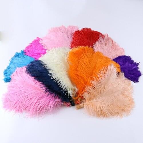 50PCS 35-40cm Natural Ostrich Feathers Wedding Party Home Decoration Feather Ostrich Plumes Wholesale