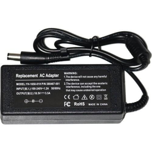 18.5V 3.5A 65W AC Adapter Laptop Charger for HP Elitebook Charger 8440P 8460P 8470P 8540W 8560P 8560W 8570P HP Compaq Presario