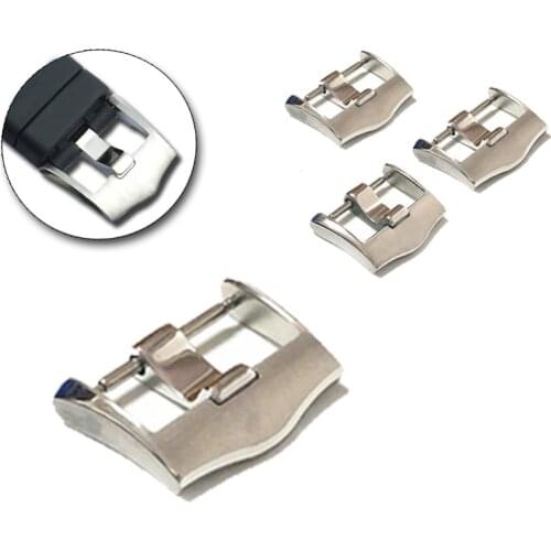 Watch Accessories 18mm Stainless Steel Pin Buckle Watch Buckle Fit For Omega Butterfly Flying New Seamaster Series Leather Clasp