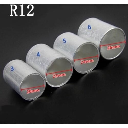 3/8'' 1/2'' 5/8'' 3/4'' Aluminum Crimp Ferrule For Car A/C Air Conditioning Standard/Reduced Barrier Refrigerant Hose 100PCS
