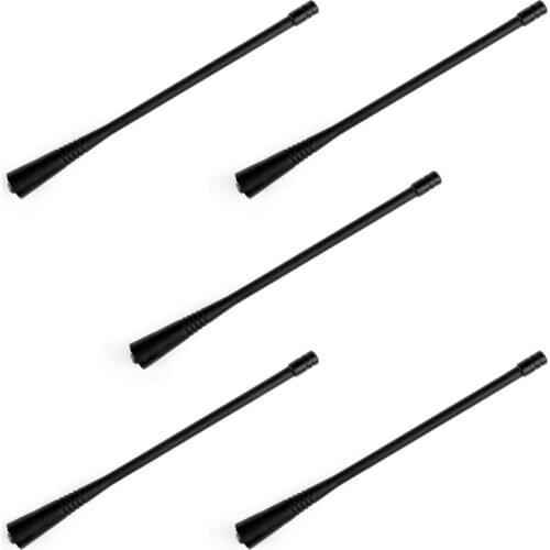 Artudatech 5Pcs For Motorola GP340 GP300 GP328 GP344 GP380 GP88 UHF Antenna 400-470MHz GP 88 300 328 380 Radio Accessories