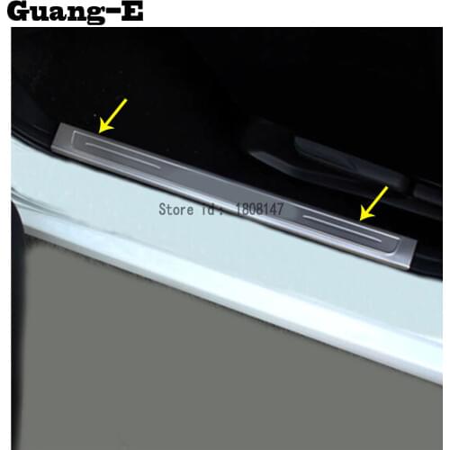 Car Sticker Stainless Steel Pedal Door Scuff Plate Cover Threshold Trim Inner 4pcs For Honda Civic 10th Sedan 2016 2017 2018