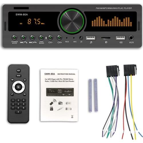 Car Radio Car Stereo MP3 Player Bluetooth-compatible FM AM Autoradio Car Stereo Radio Remote Control Car MP3 Multimedia Player