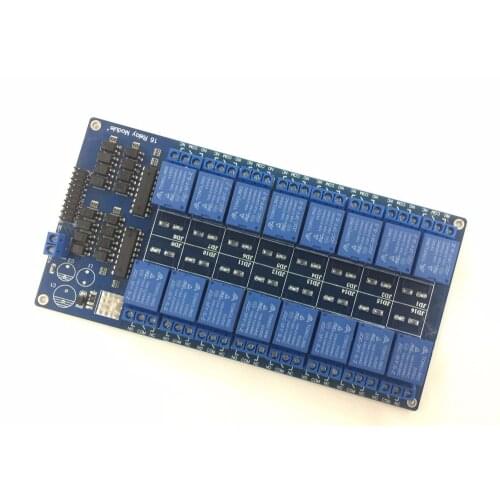 DC 5V 16 Channel Relay Module Interface Board for Arduino PIC ARM DSP PLC With Optocoupler Protection LM2576 Power 16Channeannel