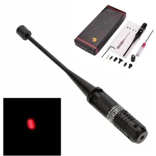 Red Dot Laser Boresighter Bore Sighter Kit for Hunting .22 to .50 Caliber Rifles Light Pen Powerful Hunting Device Laser Sight